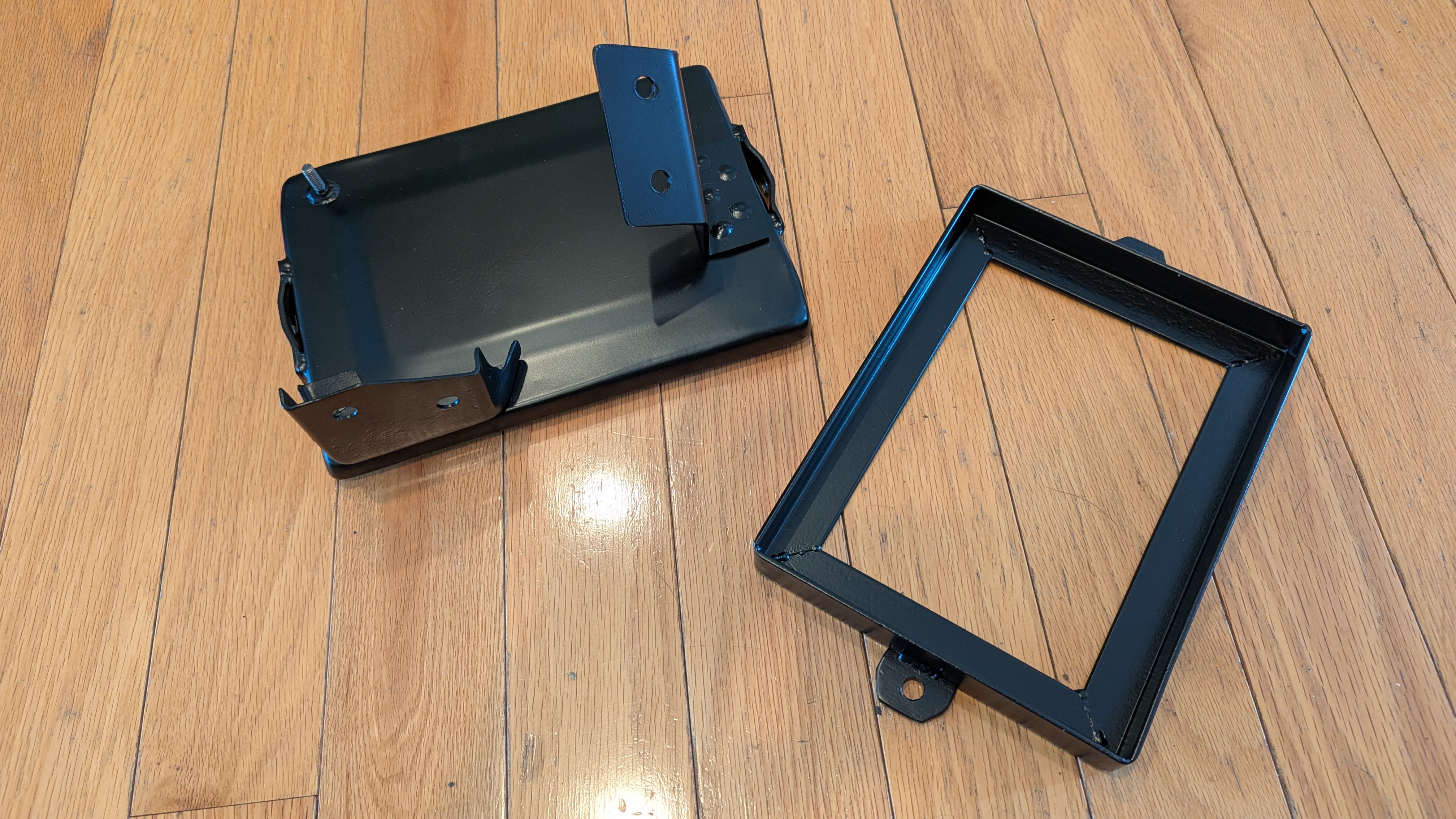 Satin Powder Coated Battery Tray